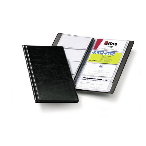 Визитница DURABLE Visifix 2380-01 переносная, для 96 визиток, черный 16 шт./кор.