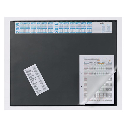 

Настольное покрытие Durable (7204-01) 65х52см черный нескользящая основа прозрачный верхний слой 5 шт./кор.