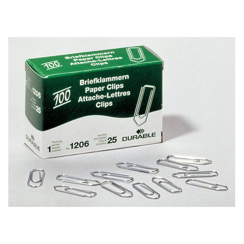 Упаковка скрепок Durable 1206-25 цинк домик 26мм 20 шт./кор.