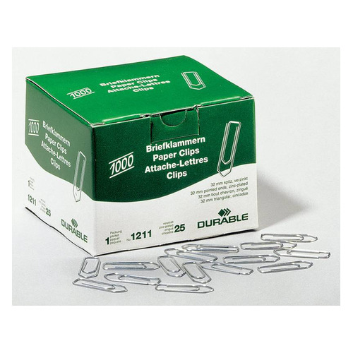 

Упаковка скрепок Durable 1211-25 цинк домик 32мм 10 шт./кор., 1211-25