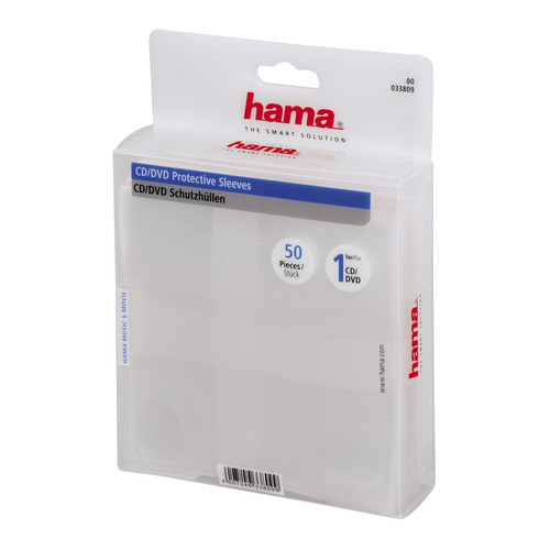 

Конверт HAMA H-33809, 50шт., прозрачный [00033809], H-33809