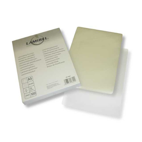 

Пленка для ламинирования Fellowes Lamirel, 75мкм, 100шт., глянцевая, A5, Lamirel