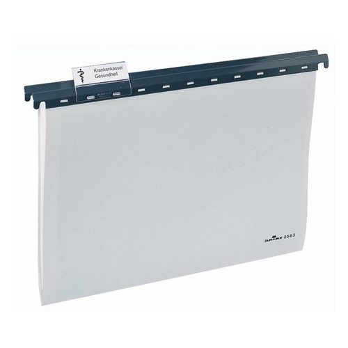 

Упаковка папок подвесных DURABLE 2563-10, A4, пластик, серый 25 шт./кор.
