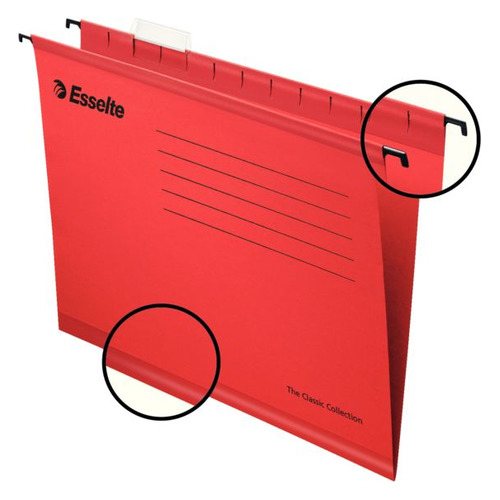 

Папка подвесная Esselte Pendaflex Plus Foolscap 90336 красный 412x240x1мм (упак.:25шт)