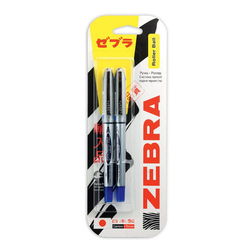 

Ручка-роллер Zebra ZEB-ROLLER BE& DX5 0.5мм игловидный пиш. наконечник синие чернила блистер (2шт) 15 шт./кор., Zeb-Roller BE& DX5
