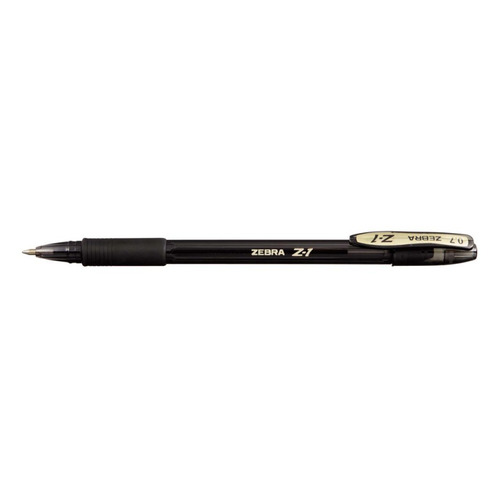 

Ручка шариковая Zebra Z-1 COLOUR 0.7мм резин. манжета черный черные чернила 12 шт./кор., Z-1 Colour