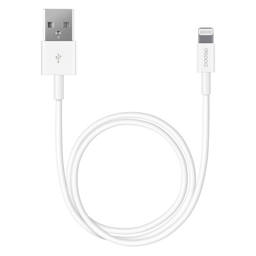 

Кабель DEPPA Lightning (m), USB A(m), 1.2м, белый [72114]
