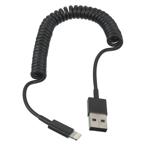 

Кабель DEPPA витой, Lightning (m) - USB (m), 1.5м, черный [72121], витой