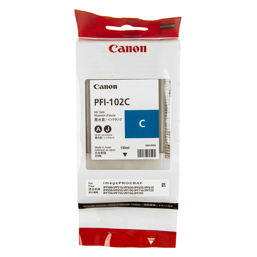 

Картридж Canon PFI-102C, голубой / 0896B001, PFI-102C