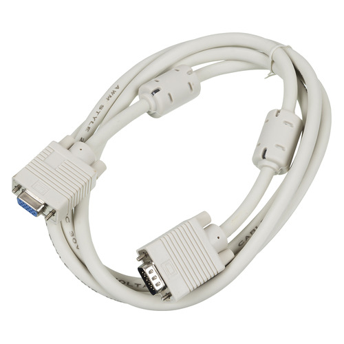 

Кабель-удлинитель SVGA NINGBO CAB015S-06F, VGA (m) - VGA (f), ферритовый фильтр , 1.8м