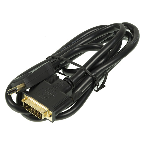 фото Кабель display port ningbo displayport (m) - dvi-d dual link (m), gold , 1.8м, блистер, черный