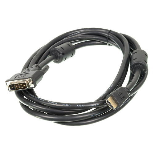

Кабель DVI NINGBO DVI-D (m) - HDMI (m), GOLD , ферритовый фильтр , 3м