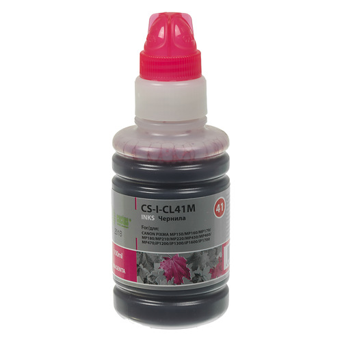 

Чернила CACTUS CS-I-CL41M, для Canon, 100мл, пурпурный, CS-I-CL41M