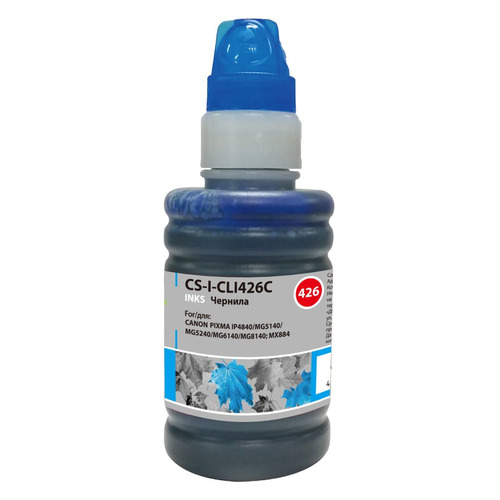 

Чернила Cactus CS-I-CLI426C, для Canon, 100мл, голубой, CS-I-CLI426C