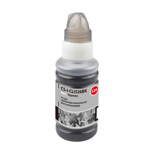 

Чернила Cactus CS-I-CLI526BK, для Canon, 100мл, черный, CS-I-CLI526BK