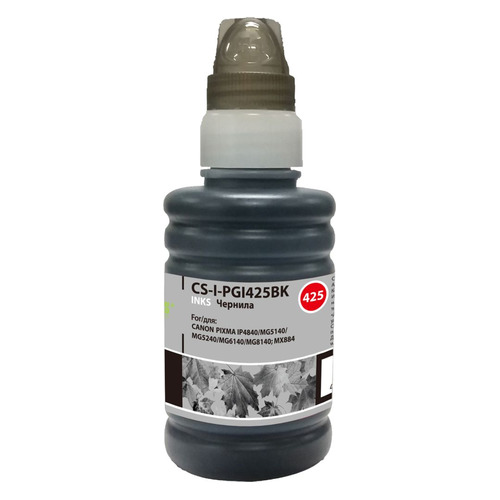 

Чернила Cactus CS-I-PGI425BK, для Canon, 100мл, черный, CS-I-PGI425BK