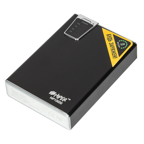 фото Внешний аккумулятор (power bank) hiper mp10000, 10000мaч, черный [mp10000 black]