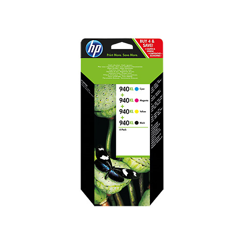 

Картридж HP 940XL, голубой / пурпурный / желтый / черный / C2N93AE, 940XL