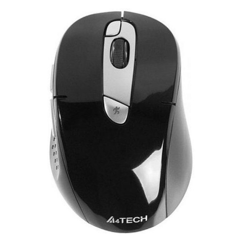

Мышь A4TECH G11-570FX, оптическая, беспроводная, USB, черный и серебристый [g11-570fx-1], G11-570FX