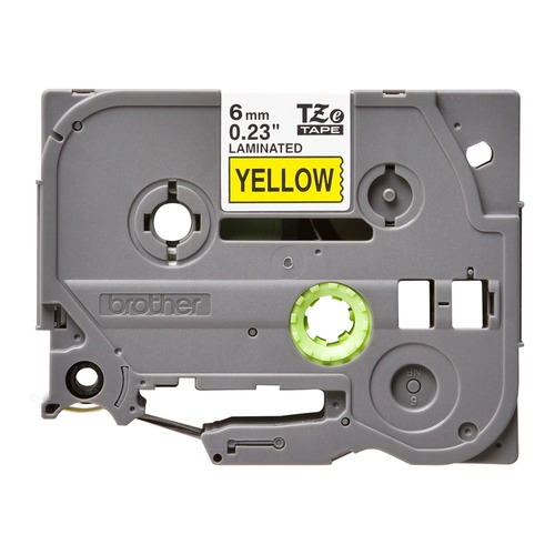 

Лента ламинирования Brother TZe-611 для P-Touch 6мм x 8м черный шрифт на желтом фоне, TZe-611