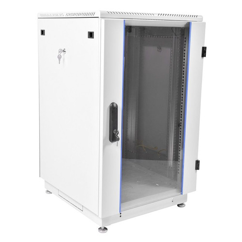 Шкаф коммутационный ЦМО (ШТК-М-18.6.6-1ААА) 18U 600x600мм пер.дв.стекл задн.дв.стал.лист 2 бок.пан.