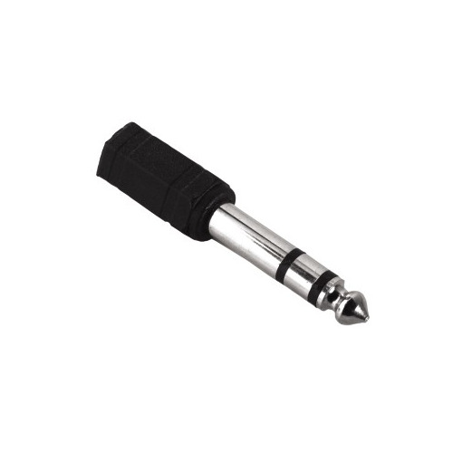 

Адаптер аудио HAMA Jack 6.3 (m) - Jack 3.5 (f) , черный [00122386]