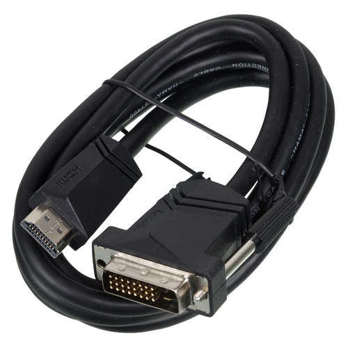 

Кабель видео HAMA H-122130, DVI-D(m) - HDMI (m) , 1.5м, черный [00122130], H-122130