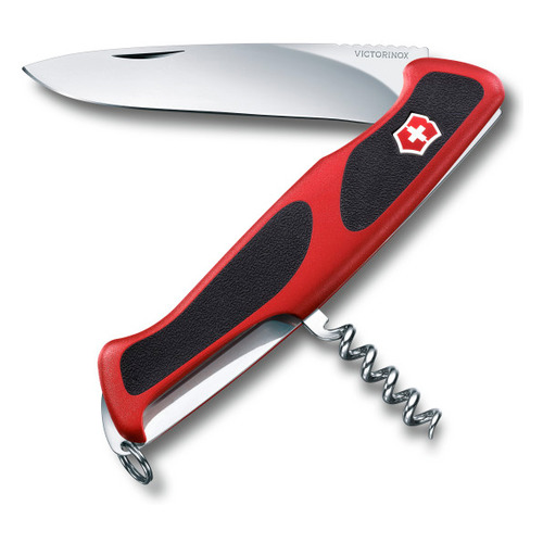 

Складной нож Victorinox RangerGrip 52, функций: 5, 130мм, красный / черный, коробка картонная [0.9523.c], RangerGrip 52