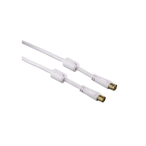 

Кабель антенный HAMA Coax (m) - Coax (f) , 1.5м, GOLD ф/фильтр, белый [00122412]