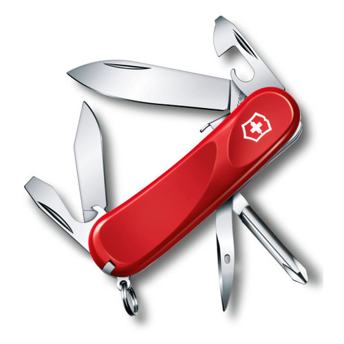 

Складной нож VICTORINOX Evolution S111, 12 функций, 85мм, красный