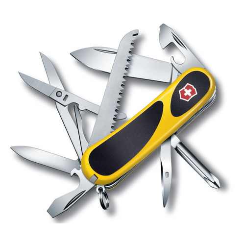 фото Складной нож victorinox evogrip 18, 15 функций, 85мм, желтый / черный