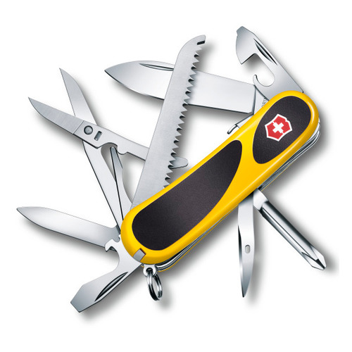 

Складной нож Victorinox EvoGrip S18, 15 функций, 85мм, желтый / черный, EvoGrip S18