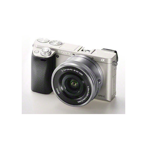 фото Фотоаппарат sony alpha a6000ls kit ( e pz 16-50мм f/3.5-5.6 oss), серебристый [ilce6000ls.cec]