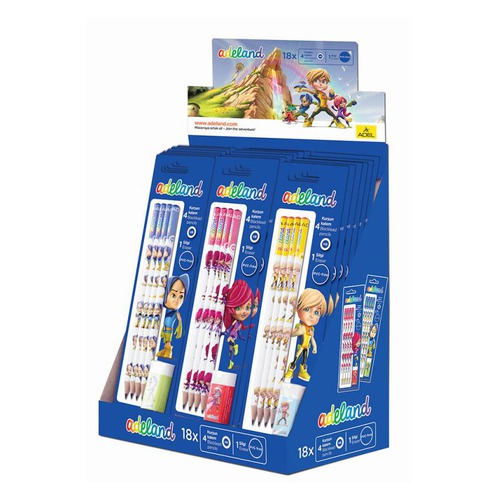 

Набор школьника Adel ADELAND 206-1130-111 (4 черн.кар./ласт.) 3 дизайна