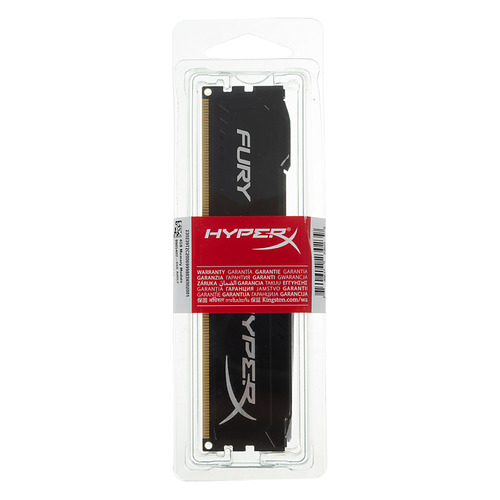 фото Модуль памяти kingston hyperx fury black hx313c9fb/4 ddr3 - 4гб 1333, dimm, ret