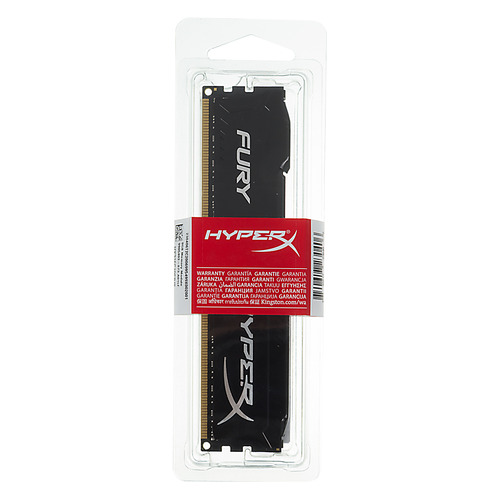 фото Модуль памяти kingston hyperx fury black series hx316c10fb/8 ddr3 - 8гб 1600, dimm, ret