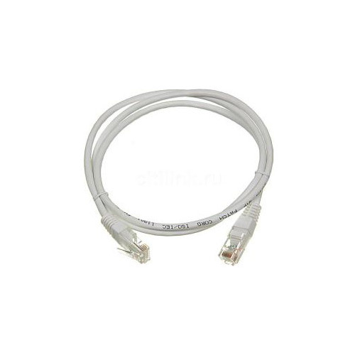 фото Патч-корд lanmaster ftp (twt-45-45-2.0/s-gy) вилка rj-45-вилка rj-45 кат.5е 2м серый пвх (уп.:1шт)