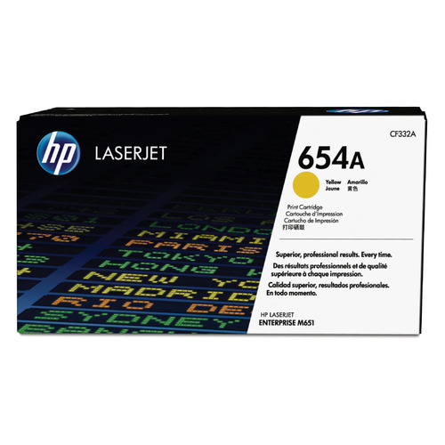 

Картридж HP 654A, желтый / CF332A, 654A