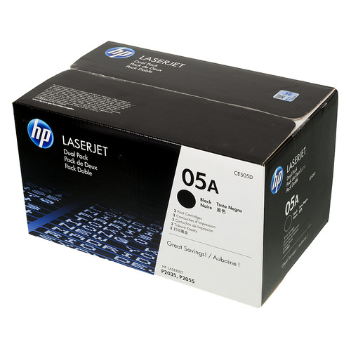 

Картридж (двойная упаковка) HP CE505D, черный / CE505D, CE505D