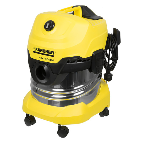 фото Строительный пылесос karcher wd4 premium, желтый [1.348-150.0]