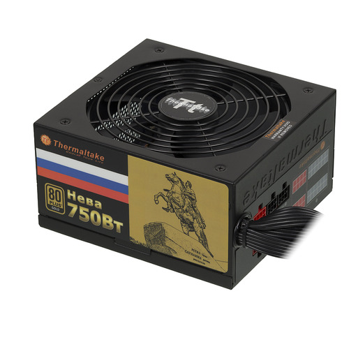 

Блок питания THERMALTAKE NEVA W0427, 750Вт, 140мм, черный, retail