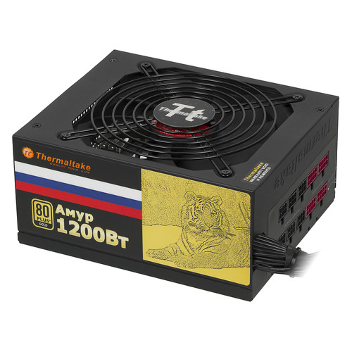 фото Блок питания thermaltake amur w0430, 1200вт, 135мм, черный, retail