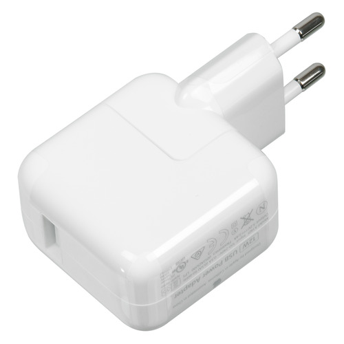 

Сетевое зарядное устройство APPLE MD836ZM/A, USB, 2.4A, белый, MD836ZM/A