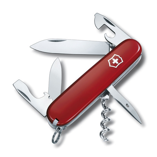 

Складной нож Victorinox Spartan, 12 функций, 91мм, красный , блистер, Spartan