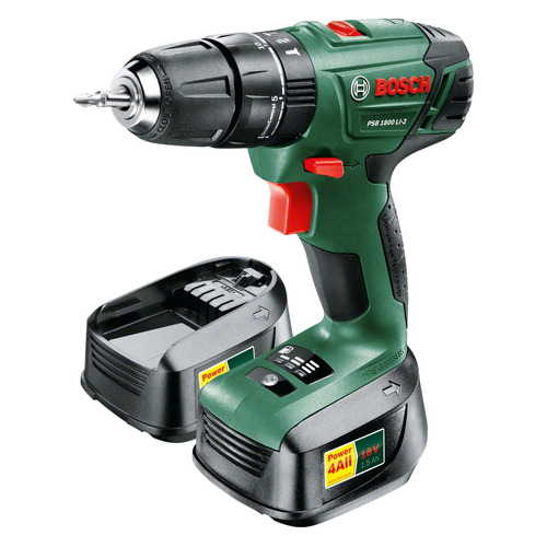 

Ударная дрель-шуруповерт BOSCH PSB 1800 LI-2, с двумя аккумуляторами [06039a3321]