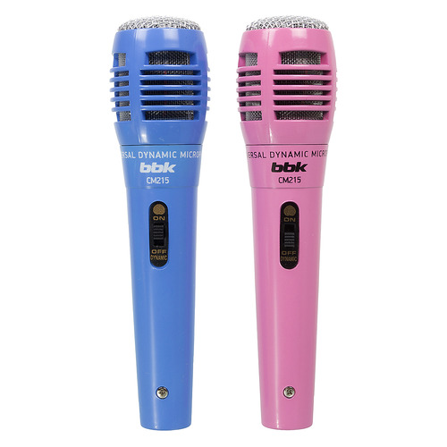 

Микрофон BBK CM215, синий/розовый