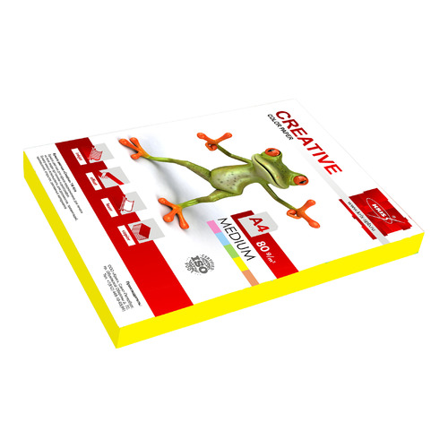 

Бумага Creative БОPR-250Ж A4/80г/м2/250л./желтый медиум универсальная 10 шт./кор.