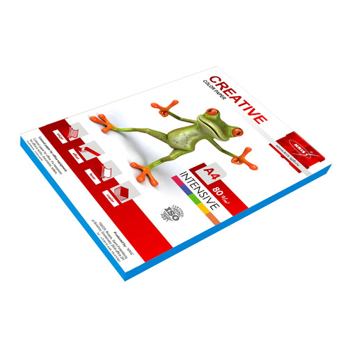 

Бумага Creative БИPR-100Г A4/80г/м2/100л./голубой интенсив универсальная 10 шт./кор.