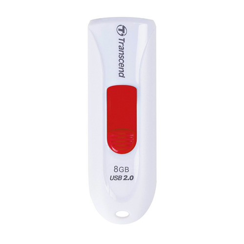 фото Флешка usb transcend jetflash 590 8гб, usb2.0, белый [ts8gjf590w]