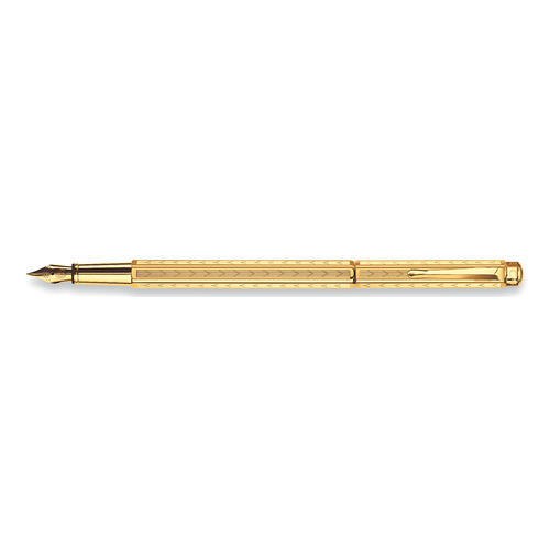 

Ручка перьев. Carandache Ecridor Chevron gilded (958.198) F сталь позолоченная в компл.:в корпус вст, Chevron gilded